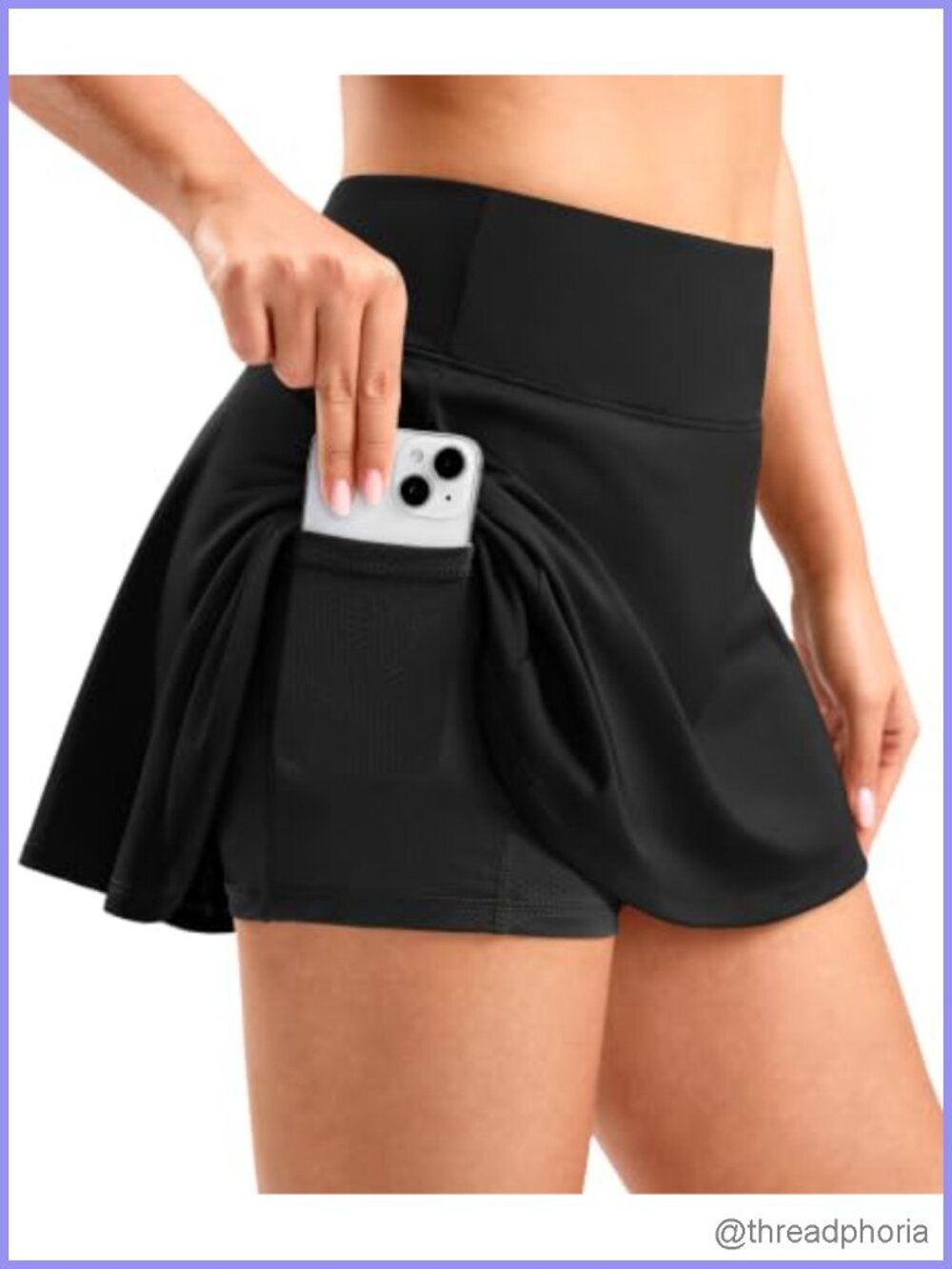 Women's Pleated Tennis Golf Skort High Waisted Stretch Athletic Skirt with